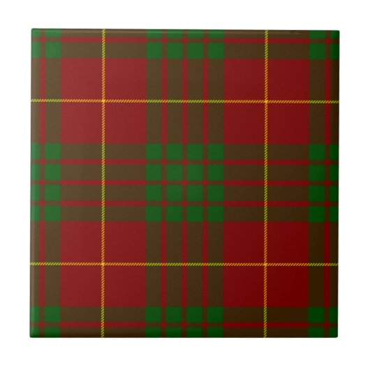 Cameron Tartan Rot kariert Fliese (Vorderseite)