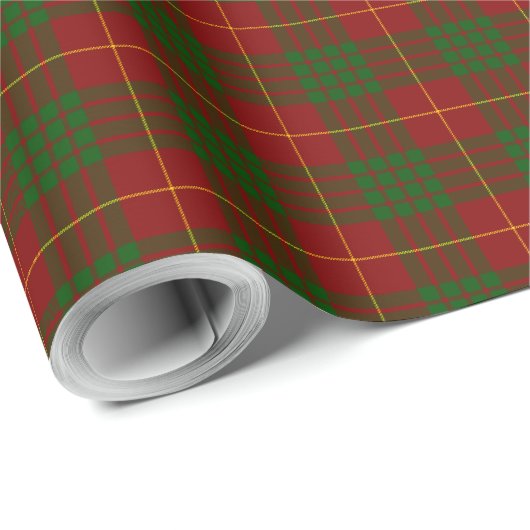 Cameron Tartan Rot kariert Geschenkpapier (Rolleneckpunkt)