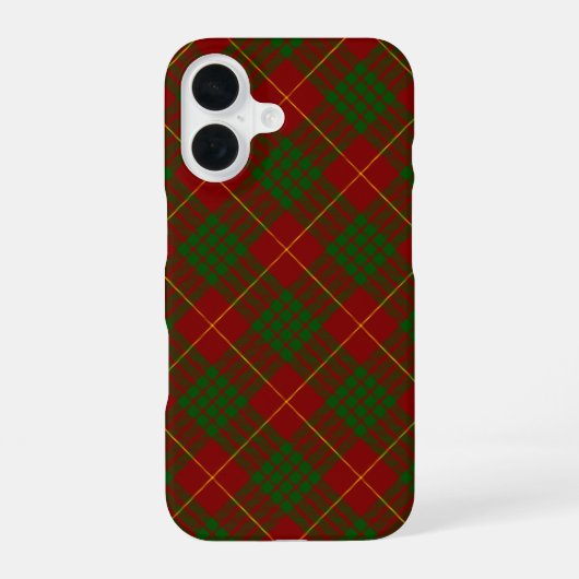 Cameron Tartan Rot kariert iPhone 16 Hülle (Rückseite)