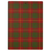 Cameron Tartan Rot kariert Klemmbrett (Rückseite)