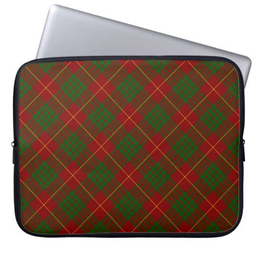 Cameron Tartan Rot kariert Laptopschutzhülle (Vorderseite)