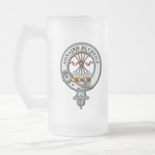 Cameron Wappen Abzeichen Mattglas Bierglas