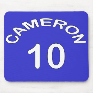 Cameron ~ Zahl 10 ~ Königreich-Wahl Mousepad