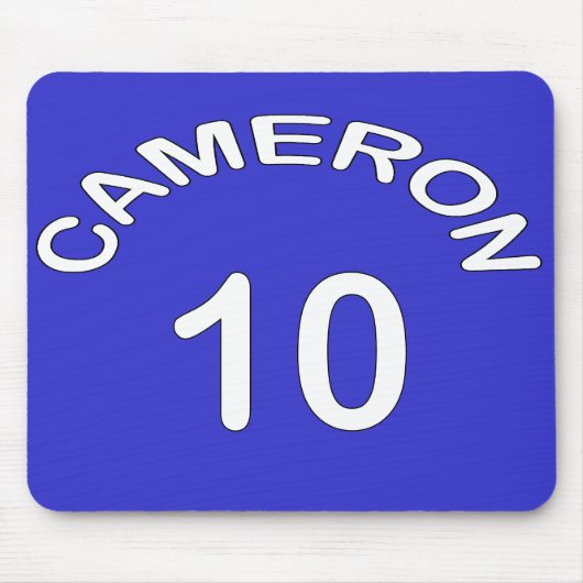 Cameron ~ Zahl 10 ~ Königreich-Wahl Mousepad (Vorne)