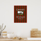 Camerons alter Achnacarry-Kaffee Co. Poster (Küche)