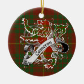 Camerontartan-Löwe Keramikornament (Vorne)