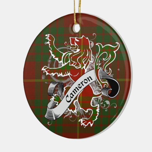 Camerontartan-Löwe Keramikornament (Links)