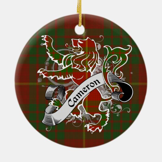 Camerontartan-Löwe Keramikornament (Hinten)
