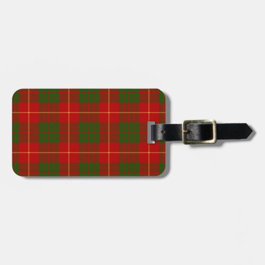 Camerontartan-Muster Gepäckanhänger (Vorderseite horizontal)