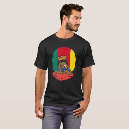 Cameroon Cameroonian Africa Proud Prince Boy Son M T-Shirt (Vorne ganz)