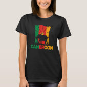 Cameroon Cameroonian Cameroon Flag Elephant Silhou T-Shirt (Vorderseite)