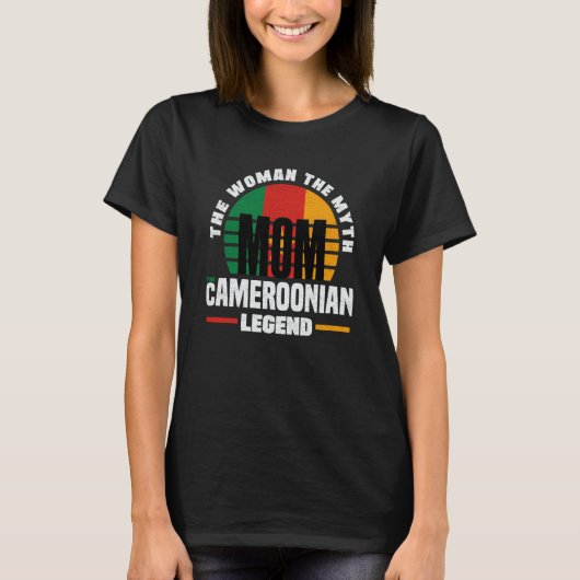 Cameroon Cameroonian Cameroon Flag Mothers Day 1 T-Shirt (Vorderseite)