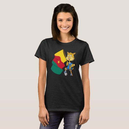 Cameroon fan cat  1 T-Shirt (Vorne ganz)