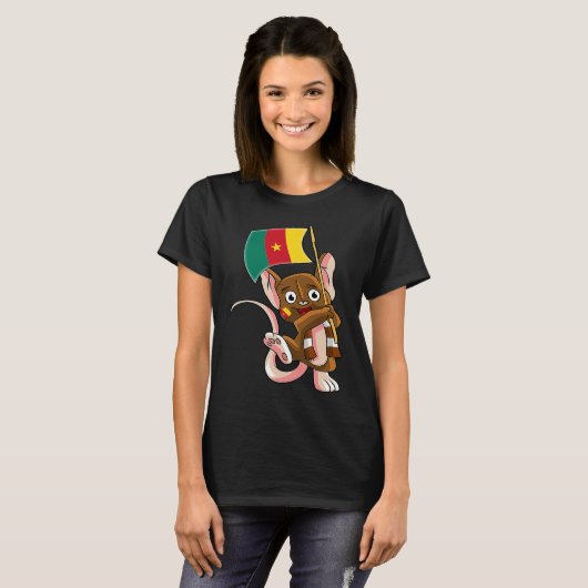 Cameroon Fan Mouse T-Shirt (Vorne ganz)
