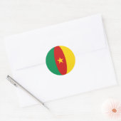 Cameroon Fisheye Flag-Aufkleber Runder Aufkleber (Umschlag)