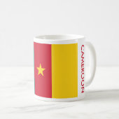 CAMEROON FLAG KAFFEETASSE (VorderseiteRechts)