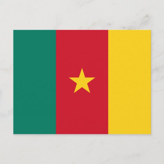 CAMEROON FLAG POSTKARTE (Vorderseite)