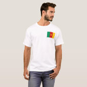 Cameroon-Flagge und Karten-T - Shirt (Vorne ganz)