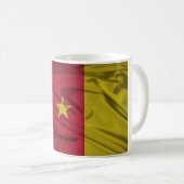 Cameroon-Flaggen-Tasse Kaffeetasse (VorderseiteRechts)