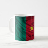 Cameroon-Flaggen-Tasse Kaffeetasse (Vorderseite Links)