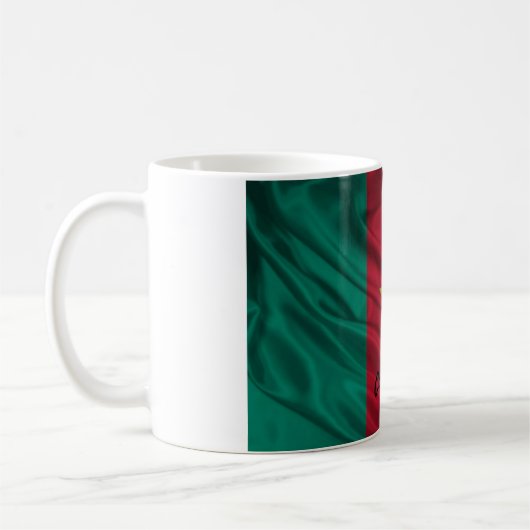 Cameroon-Flaggen-Tasse Kaffeetasse (Links)