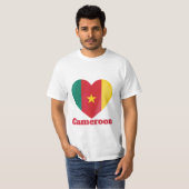 Cameroon Heart Flag T - Shirt (Vorne ganz)