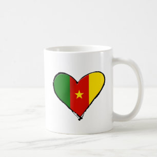 Cameroon-Liebe - i-Liebe Cameroon-Flaggengeschenke Kaffeetasse
