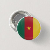 Cameroon Round-Icon-Flagge Button (Vorne & Hinten)