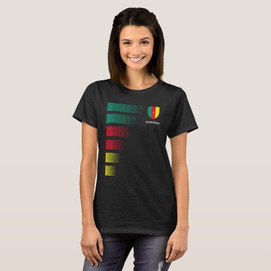 Cameroon Soccer Jersey T-Shirt (Vorne ganz)