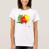 Cameroon Splash White T-Shirt (Vorderseite)