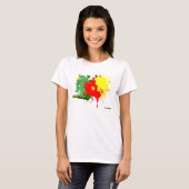 Cameroon Splash White T-Shirt (Vorne ganz)