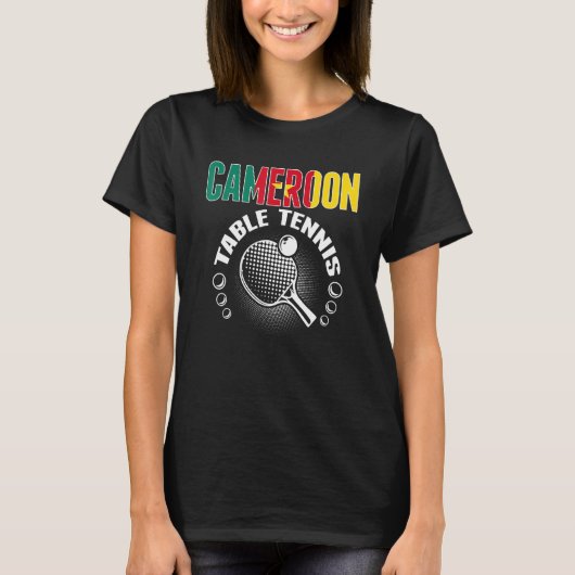 Cameroon Table Tennis Support Cameroonian Ping T-Shirt (Vorderseite)