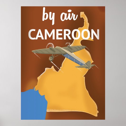 Cameroon Vintage Travel Poster (Vorne)