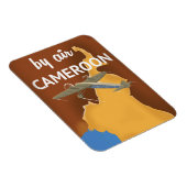 Cameroon Vintage Travel Poster Magnet (Rechte Seite)