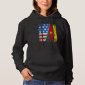 Cameroonian American Flag Cameroon Usa Hoodie (Vorderseite)