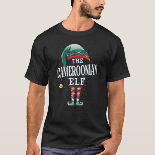 Cameroonian Elf Christmas Group Xmas Pajama Party T-Shirt (Vorderseite)