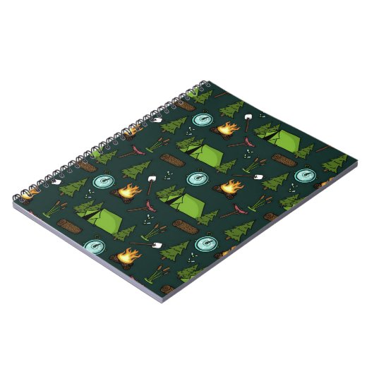 Camfire, Happy Camper, Funny Camping, E Notizblock (Linke Seite)