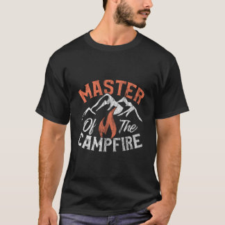 Camg Distressed S Meister des Lagerfeuers T-Shirt