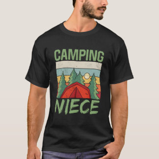 Camg Nichte Lagerfeuer Campingplatz Camper Camp T-Shirt