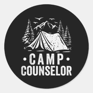 Camg Worker Camp Employeer Camper Counselor Runder Aufkleber