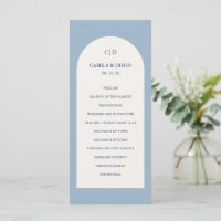 Camila Dusty Blue Arch Moderne Hochzeit