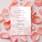 Camila Elegant Rosa Bridal Dusche Einladung