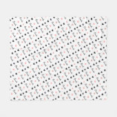 Camila individuelle Name Muster der Liebe Herz Fleecedecke (Vorderseite (Horizontal))