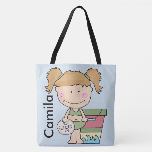 Camila personalisierte Strand-Tasche Tasche (Vorderseite)