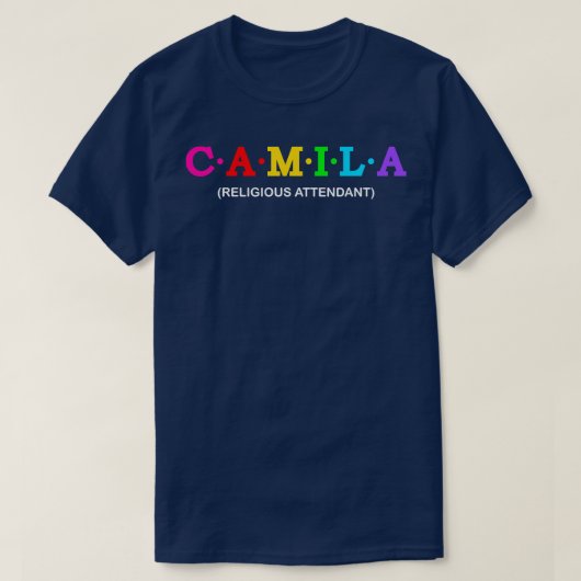 Camila religiöser Begleiter T-Shirt (Design vorne)