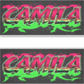 Camila Vorname Name Graffiti Aufkleber Sticker (Vorderseite)