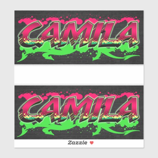 Camila Vorname Name Graffiti Aufkleber Sticker (Blatt)