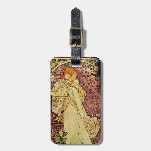 Camilias La Plume oder Lady of Camelias Gepäckanhänger (Vorderseite vertikal)