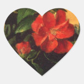 Camilias wählen Herz-Aufkleber (Vorderseite)