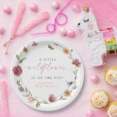 CAMILLA Butterfly Wildblume Girl Baby Dusche Pappteller (Party)